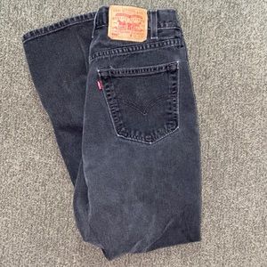Black Straight Fit Levi’s 505 Jeans